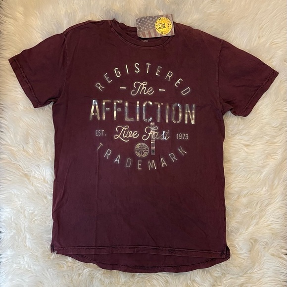Affliction Customs Tee. L - Picture 5 of 10